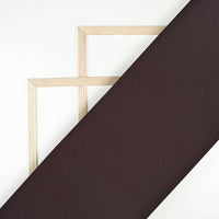 Dark Brown Plain Luxury Suiting Fabric (Width 58 Inches)