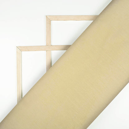 Cream Plain Luxury Suiting Fabric (Width 58 Inches)