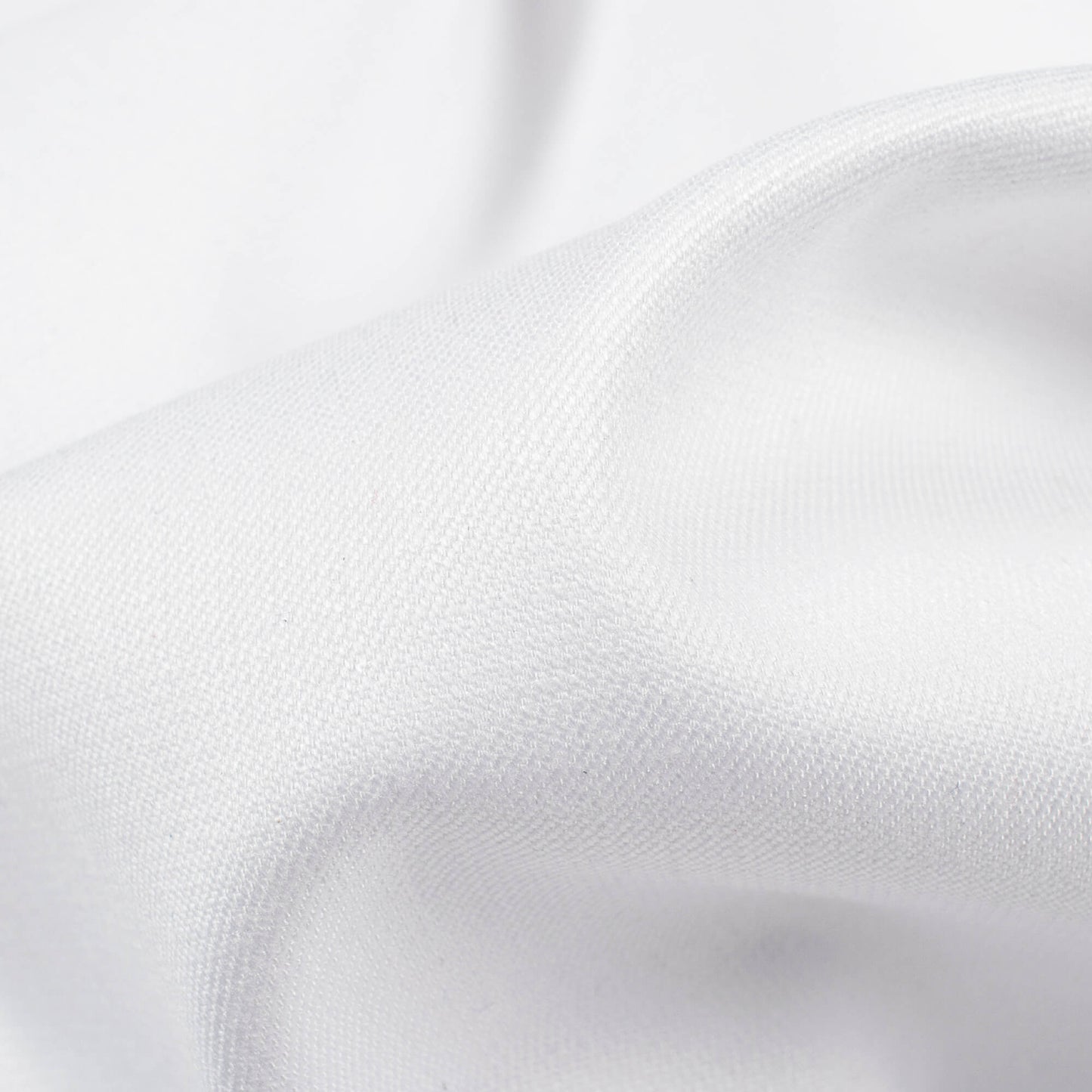 White Plain Luxury Suiting Fabric (Width 58 Inches)