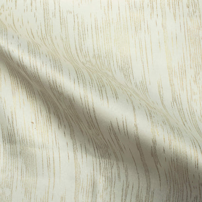 Off White Textured Golden Foil Premium Curtain Fabric (Width 54 Inches)