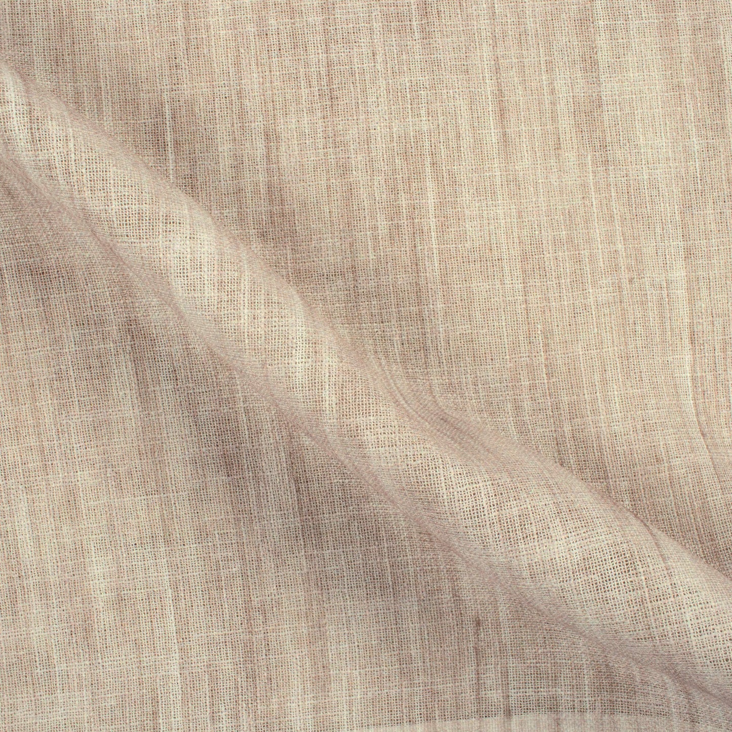 Wheat Brown Textured Premium Sheer Fabric (Width 54 Inches)