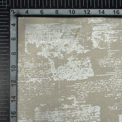 Dolphin Grey Abstract Pattern Silver Foil Premium Curtain Fabric (Width 54 Inches)
