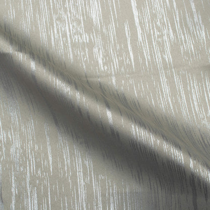 Rino Grey Textured Silver Foil Premium Curtain Fabric (Width 54 Inches)