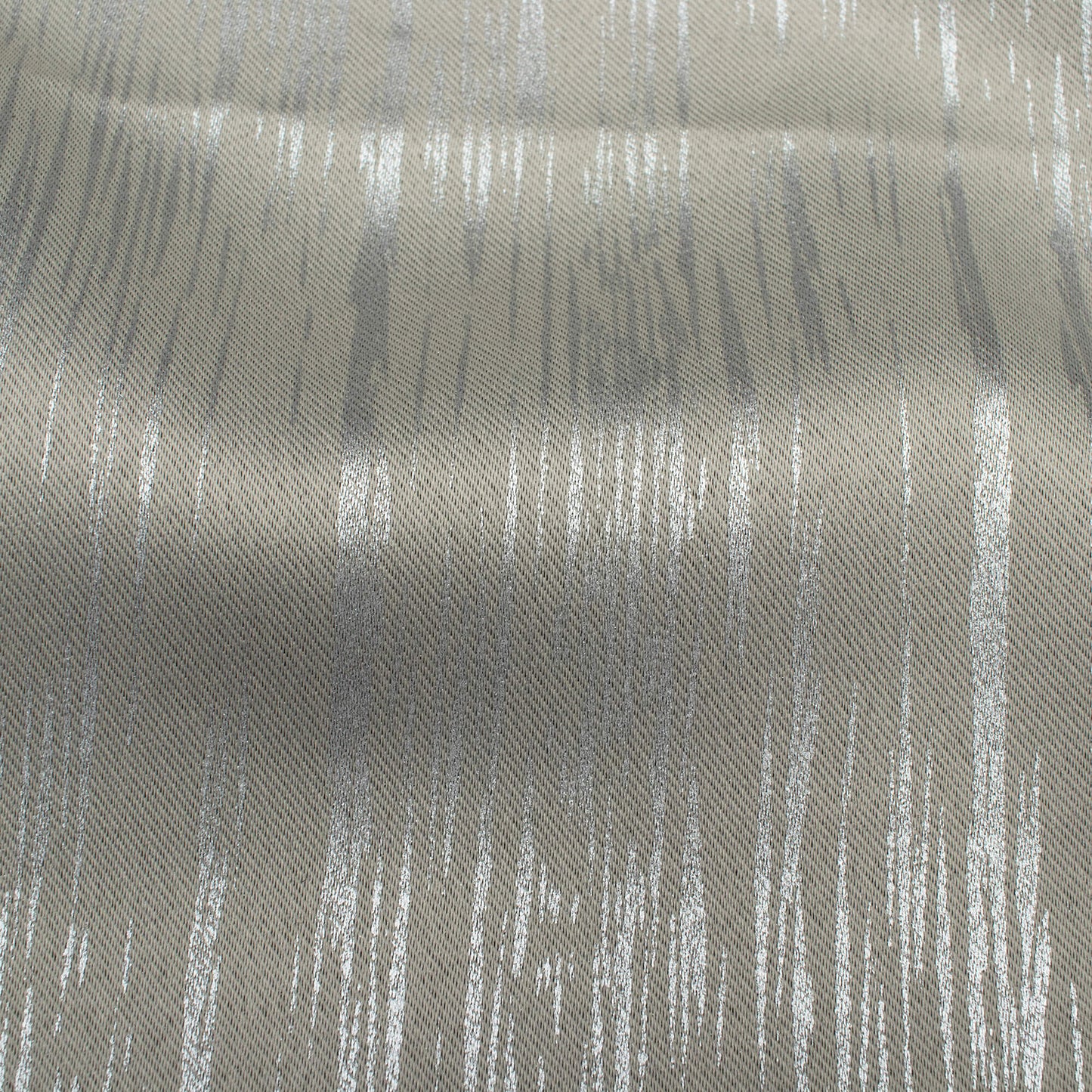 Rino Grey Textured Silver Foil Premium Curtain Fabric (Width 54 Inches)