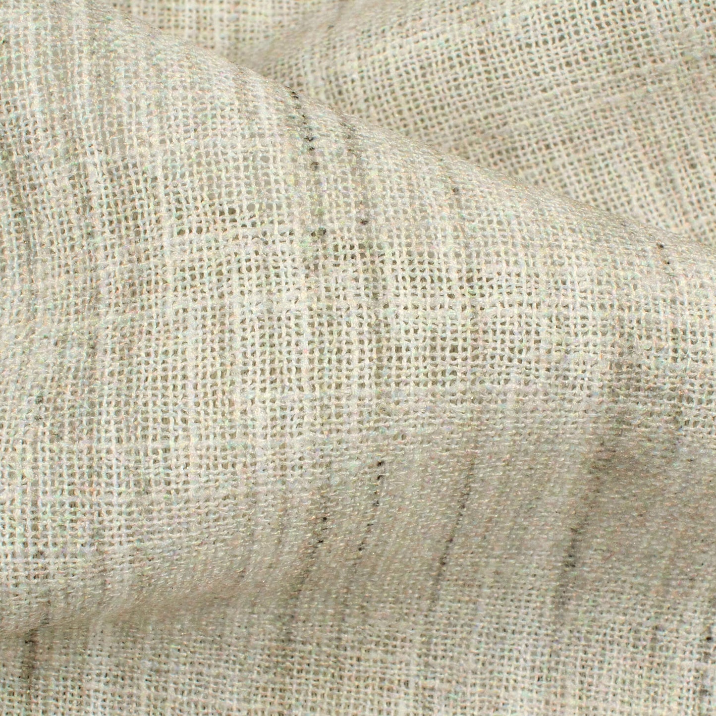 Rino Grey Textured Premium Sheer Fabric (Width 54 Inches)