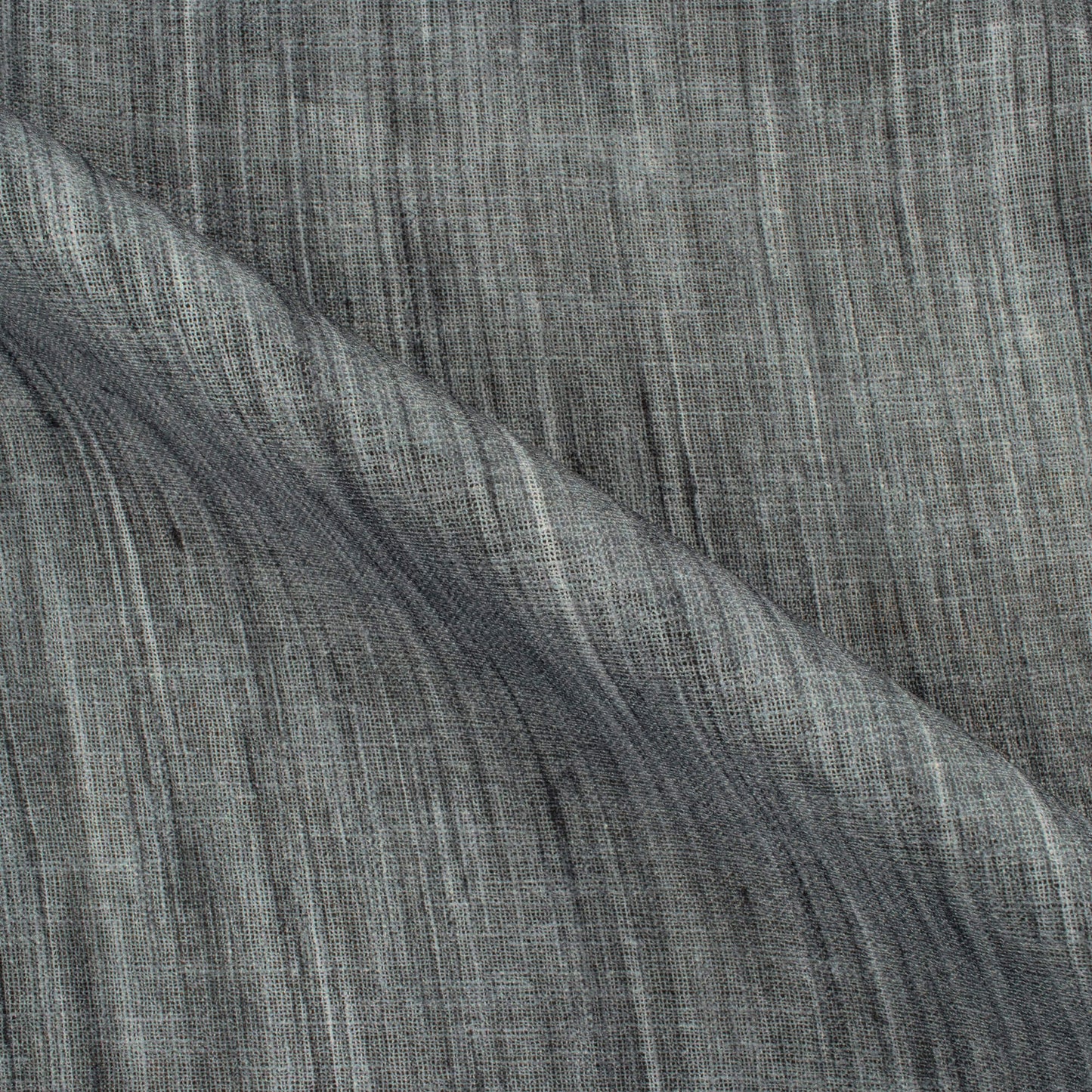 Lava Grey Textured Premium Sheer Fabric (Width 54 Inches)