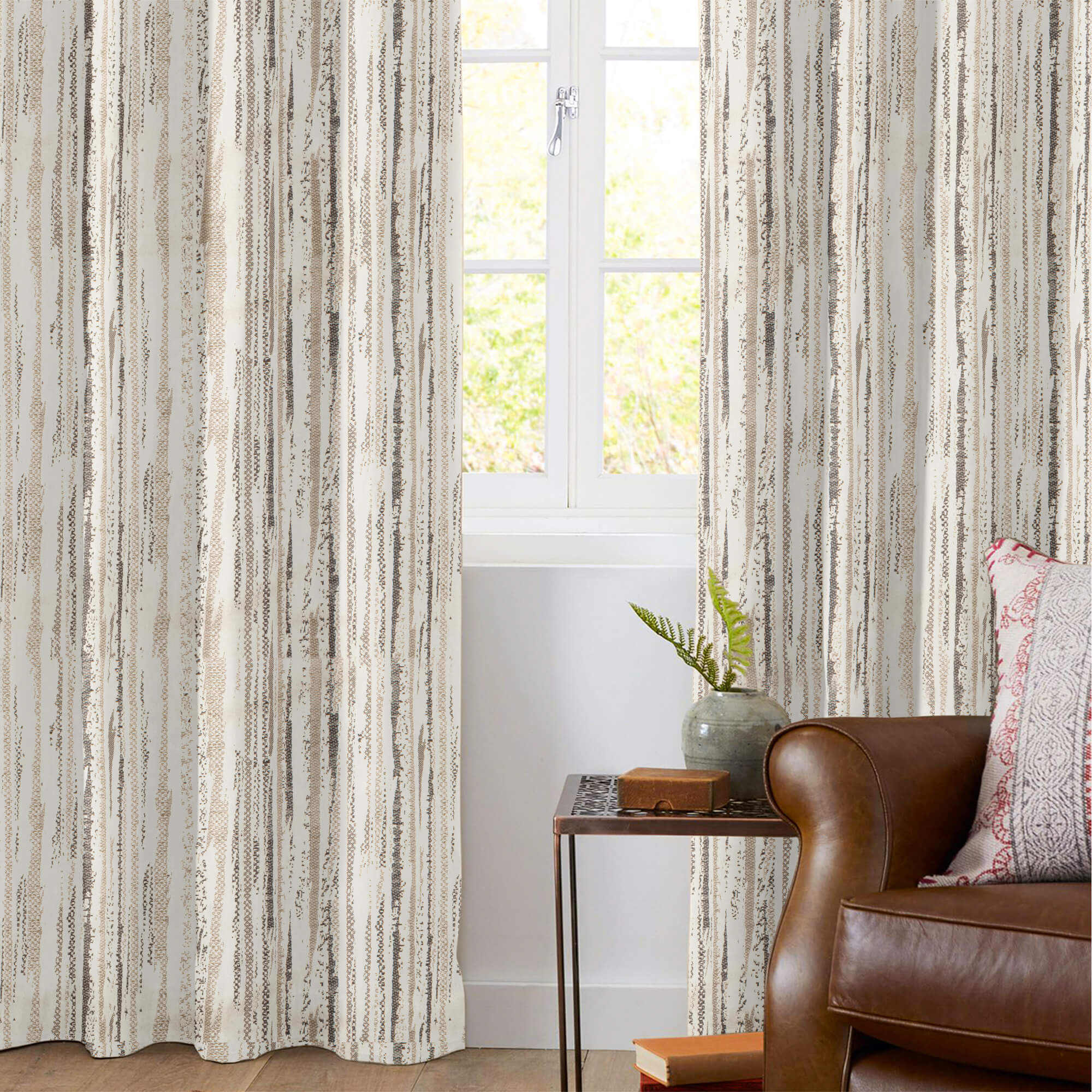 Textured curtain best sale fabric