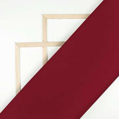 Maroon Plain Vintage Crepe Fabric (Width 56 Inches)