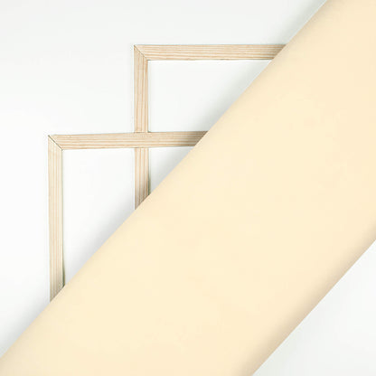 Off White Plain Imported Satin Fabric