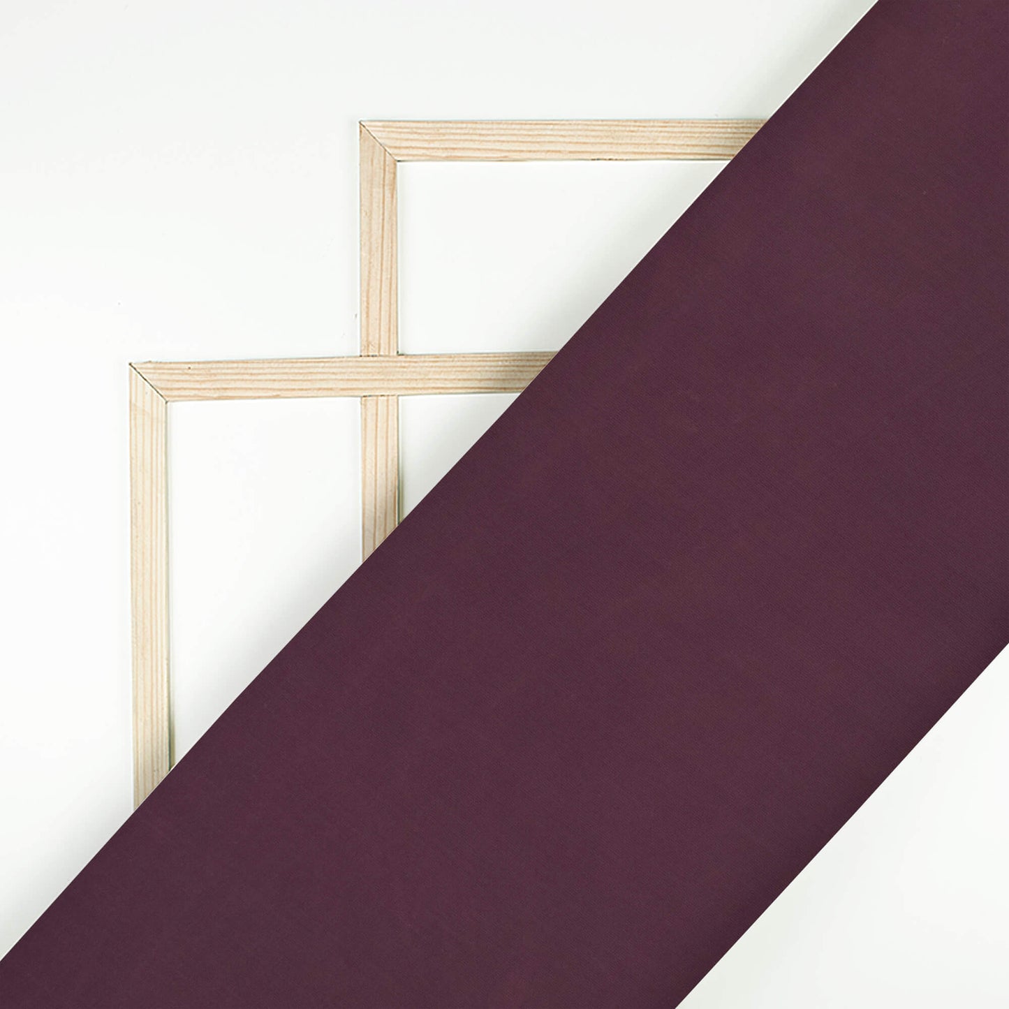 Wine Purple Plain Imported Satin Fabric