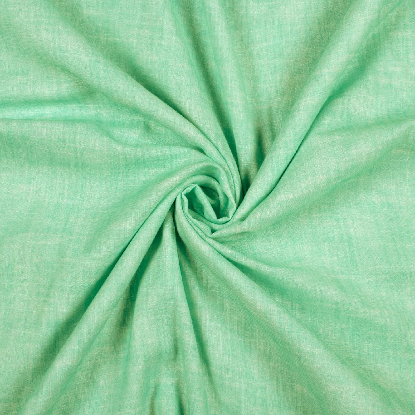 Mint Green Texture Pattern Digital Print Poly Linen Fabric