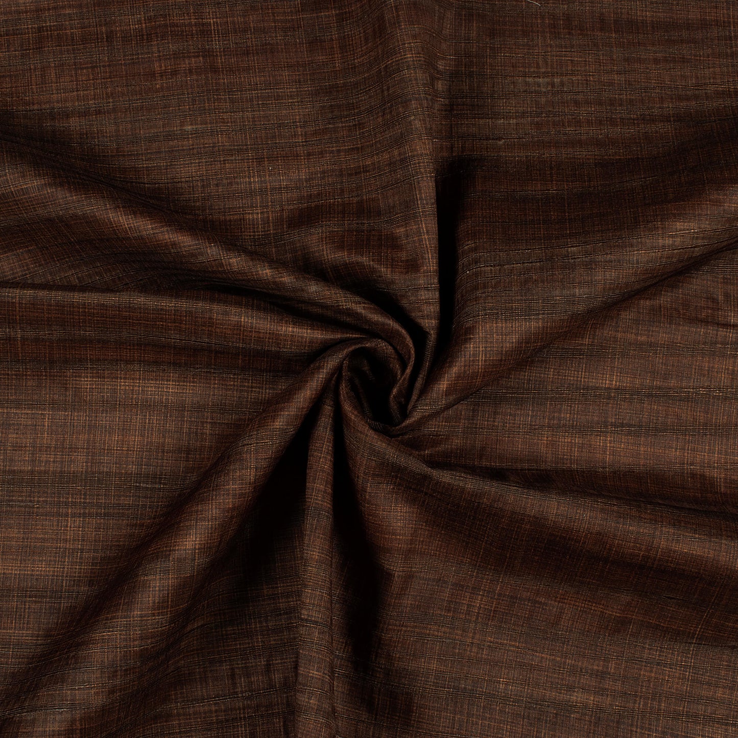 Dark Brown Texture Pattern Digital Print Heritage Art Silk Fabric