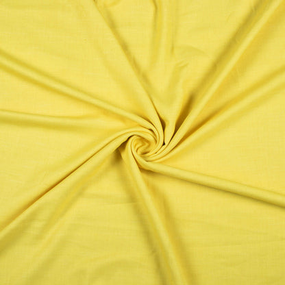 Bumblebee Yellow Texture Pattern Embroidery Digital Print Royal Linen Fabric (Width 56 Inches)
