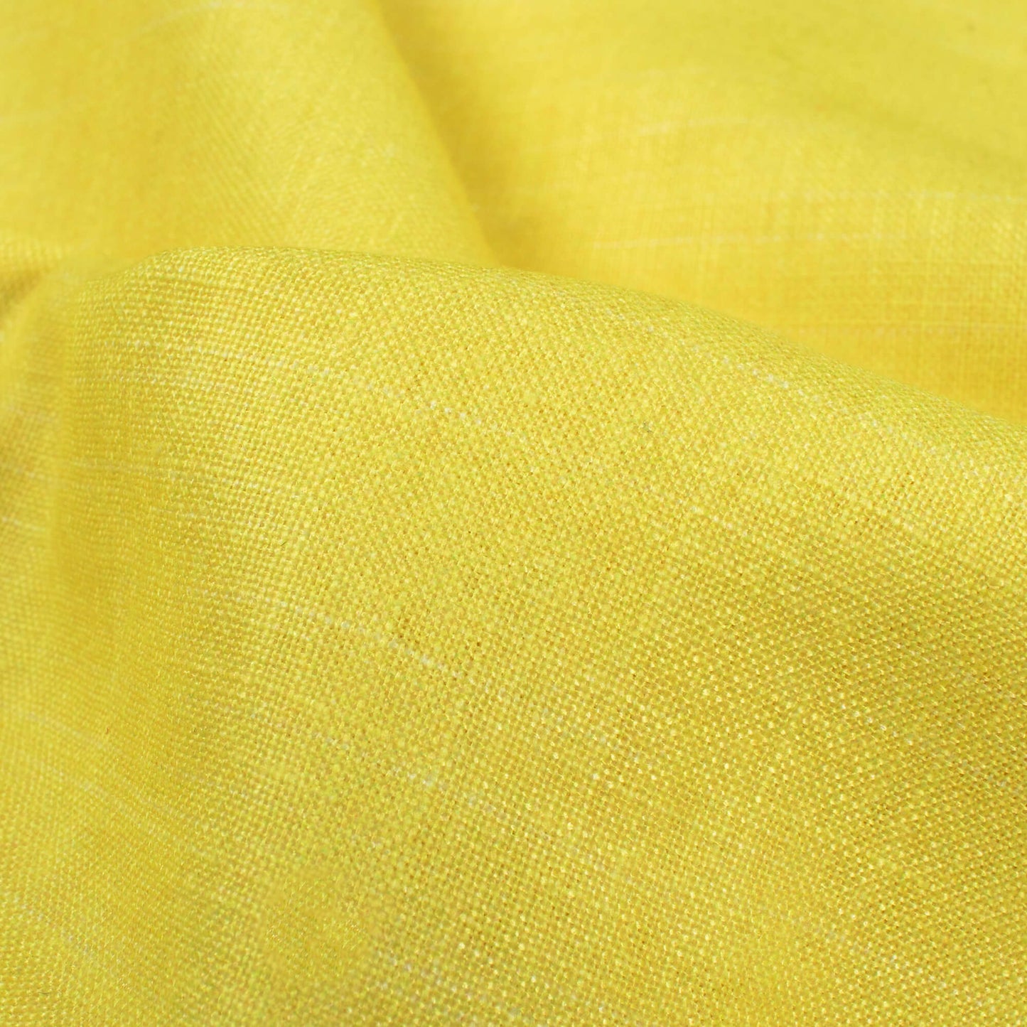 Bumblebee Yellow Texture Pattern Embroidery Digital Print Royal Linen Fabric (Width 56 Inches)