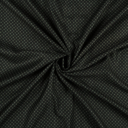 Dark Green Booti Pattern Digital Print Pasmina Fabric