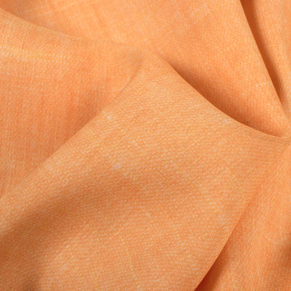 Melon Orange Texture Pattern Digital Print Georgette Fabric