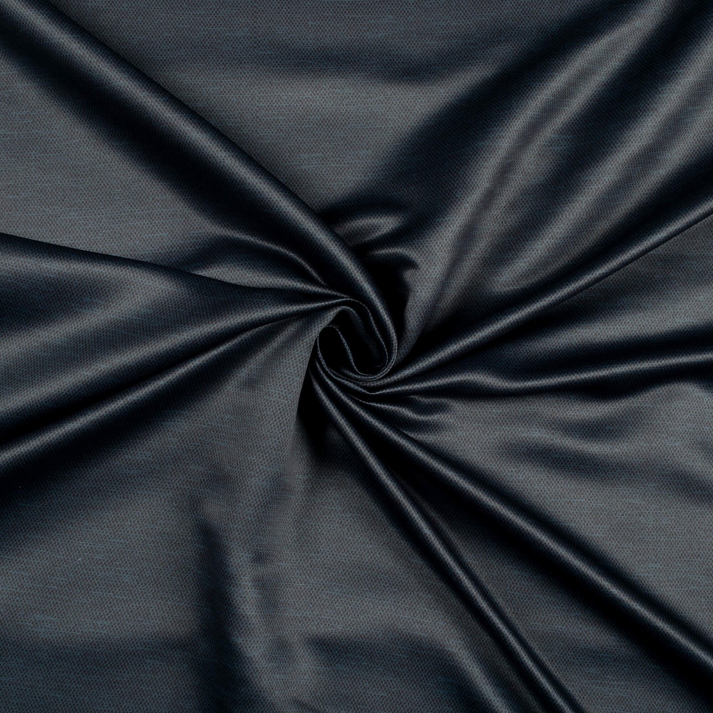 Dark Blue Texture Pattern Digital Print Satin Fabric (Width 58 Inches)