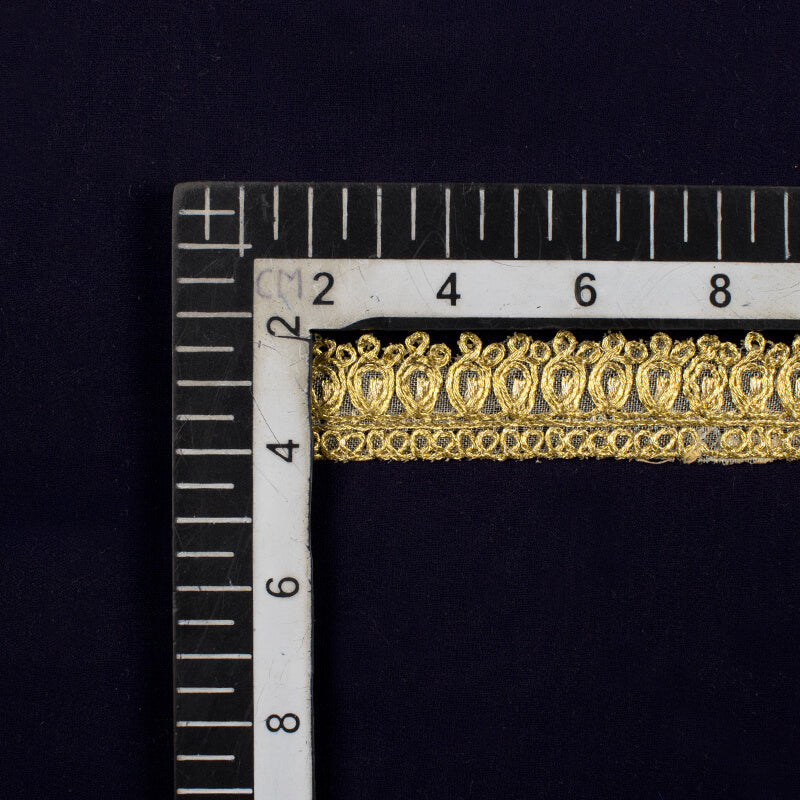 Gold Jari Gota Patti Embroidery Lace (9 Mtr) - Fabcurate