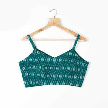 Ikkat Cotton Strappy Blouse