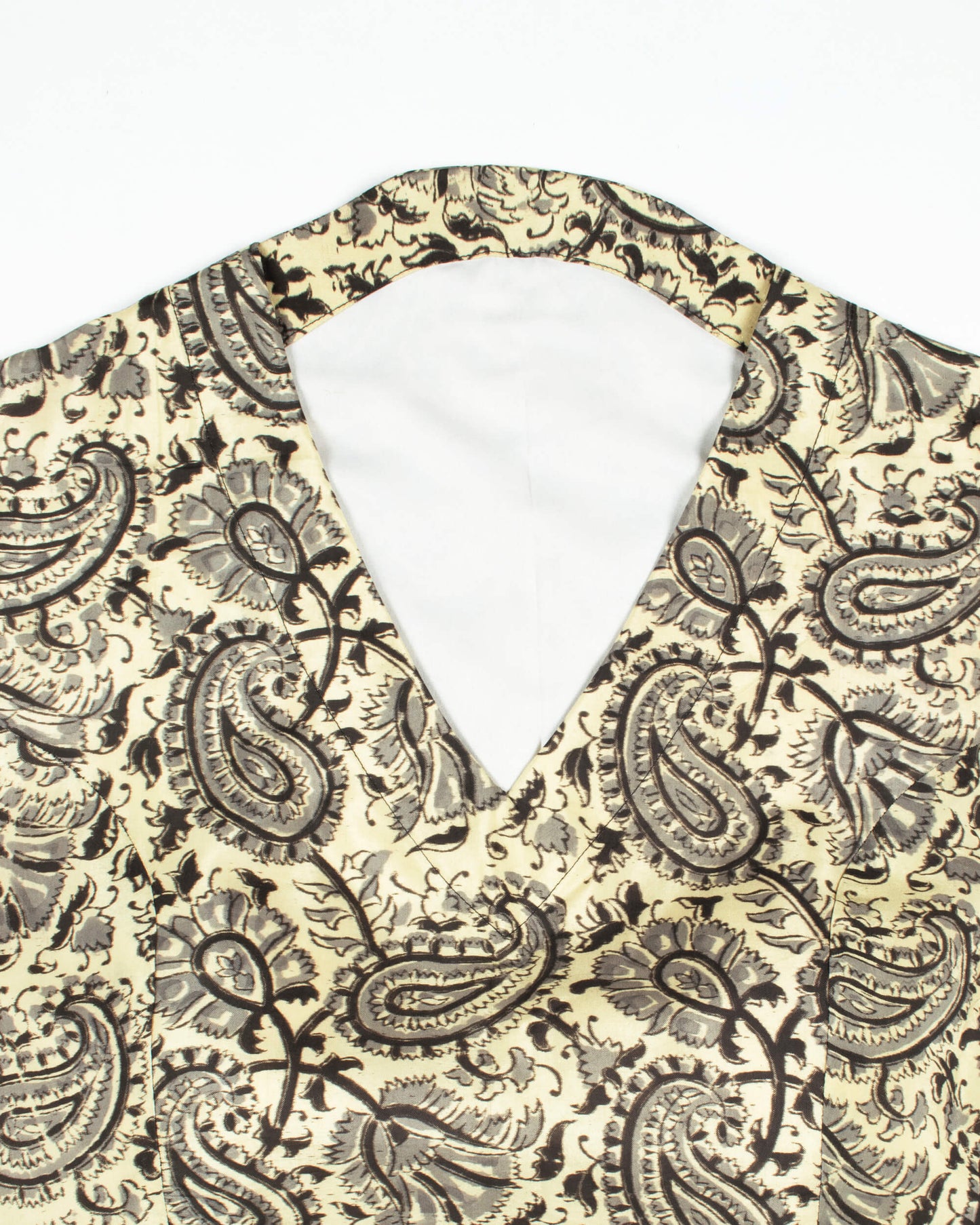 Kalamkari Printed Silk Collar Blouse