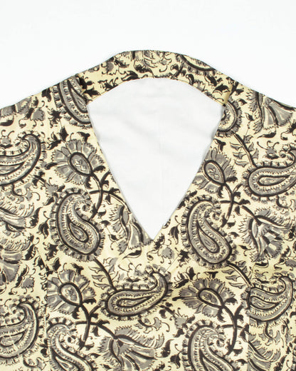 Kalamkrii Printed Silk Collar Blouse