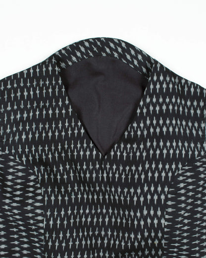 Ikkat Cotton Collar Blouse