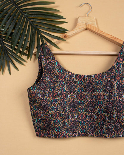 Floral Printed Organic Cotton Blouse