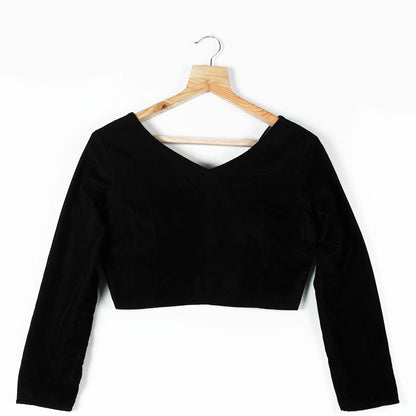 Black Velvet Blouse
