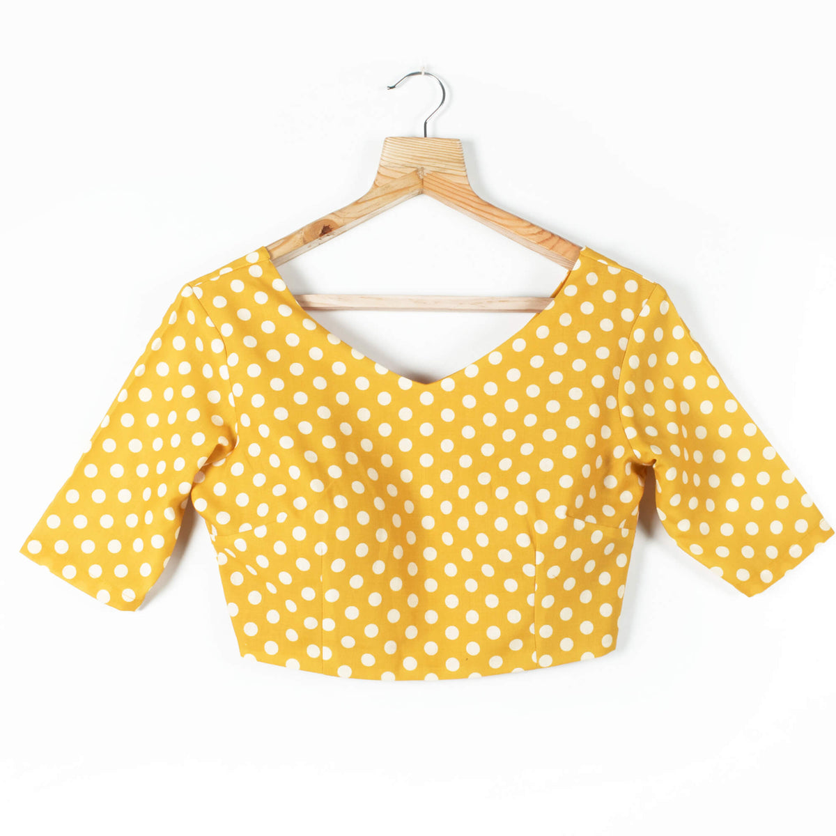 Polka Dots Printed Rayon Blouse