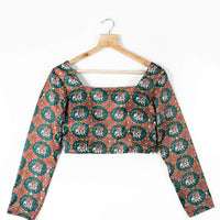 Patolaa Printed Satin Blouse