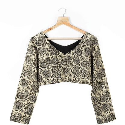 Kalamkrii Printed Silk Blouse