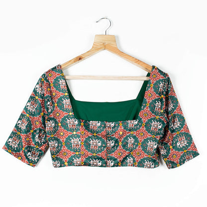 Patolaa Printed Satin Blouse