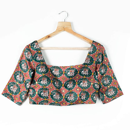 Patolaa Printed Satin Blouse