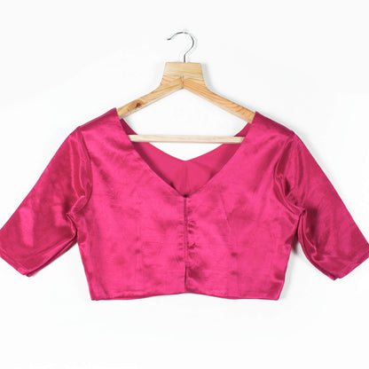 Pink Mashru Silk Blouse