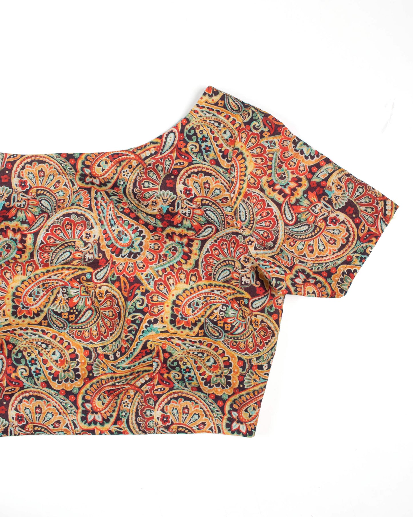 Paisley Printed Cambric Blouse