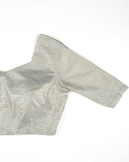 Checks Lurex Banarasi Chanderi Blouse