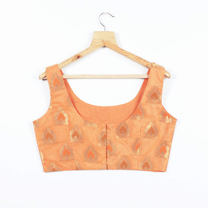 Ethnic Zari Jacquard Banarasi Silk Blouse