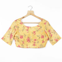 Floral Printed Sequins Georgette Blouse