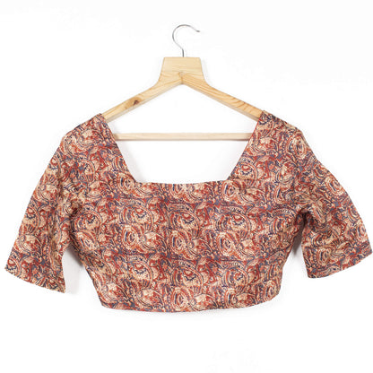 Floral Printed Viscose Silk Blouse