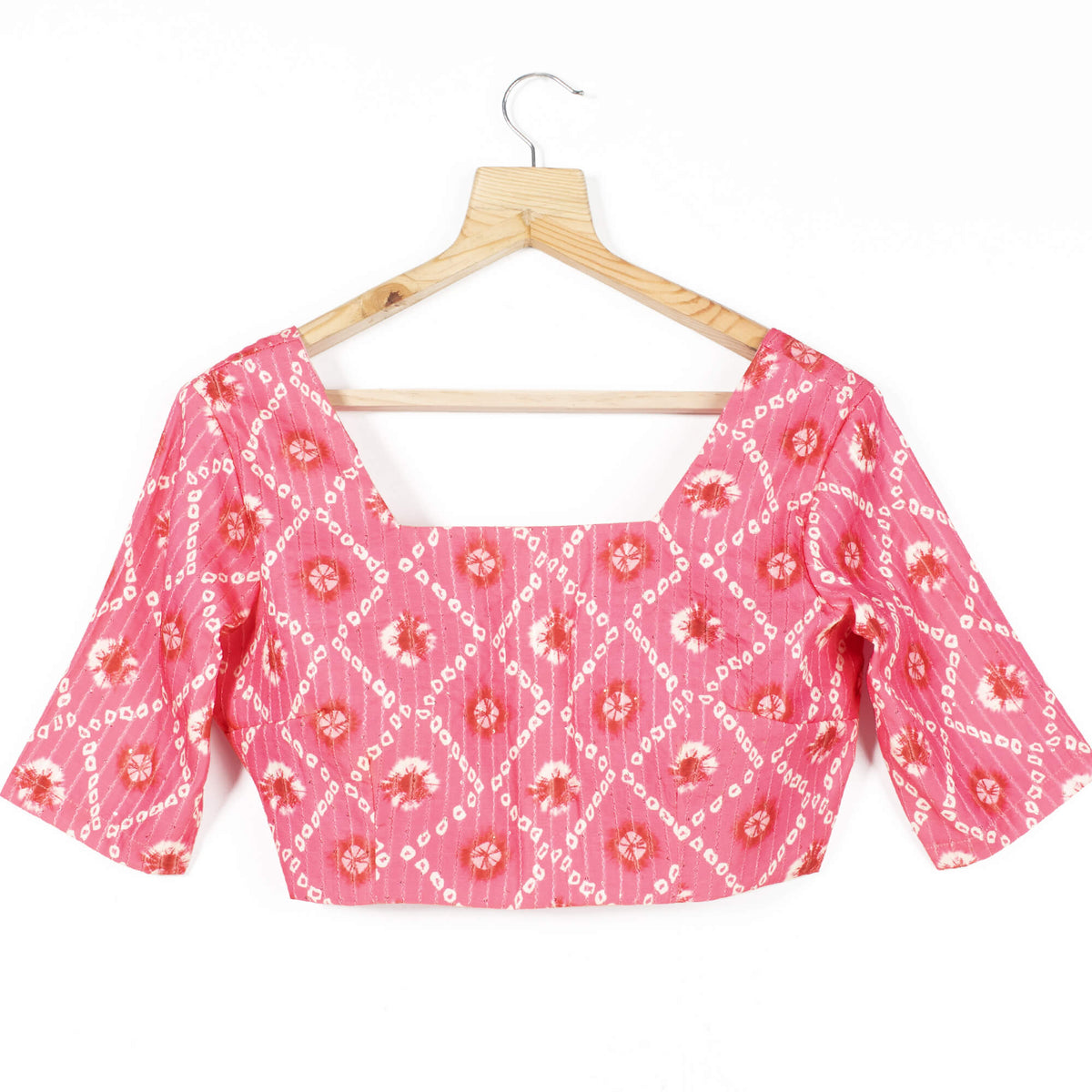 Bandhani Printed Sequins Crepe Blouse