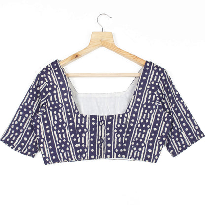 Stripes Printed Crepe Blouse
