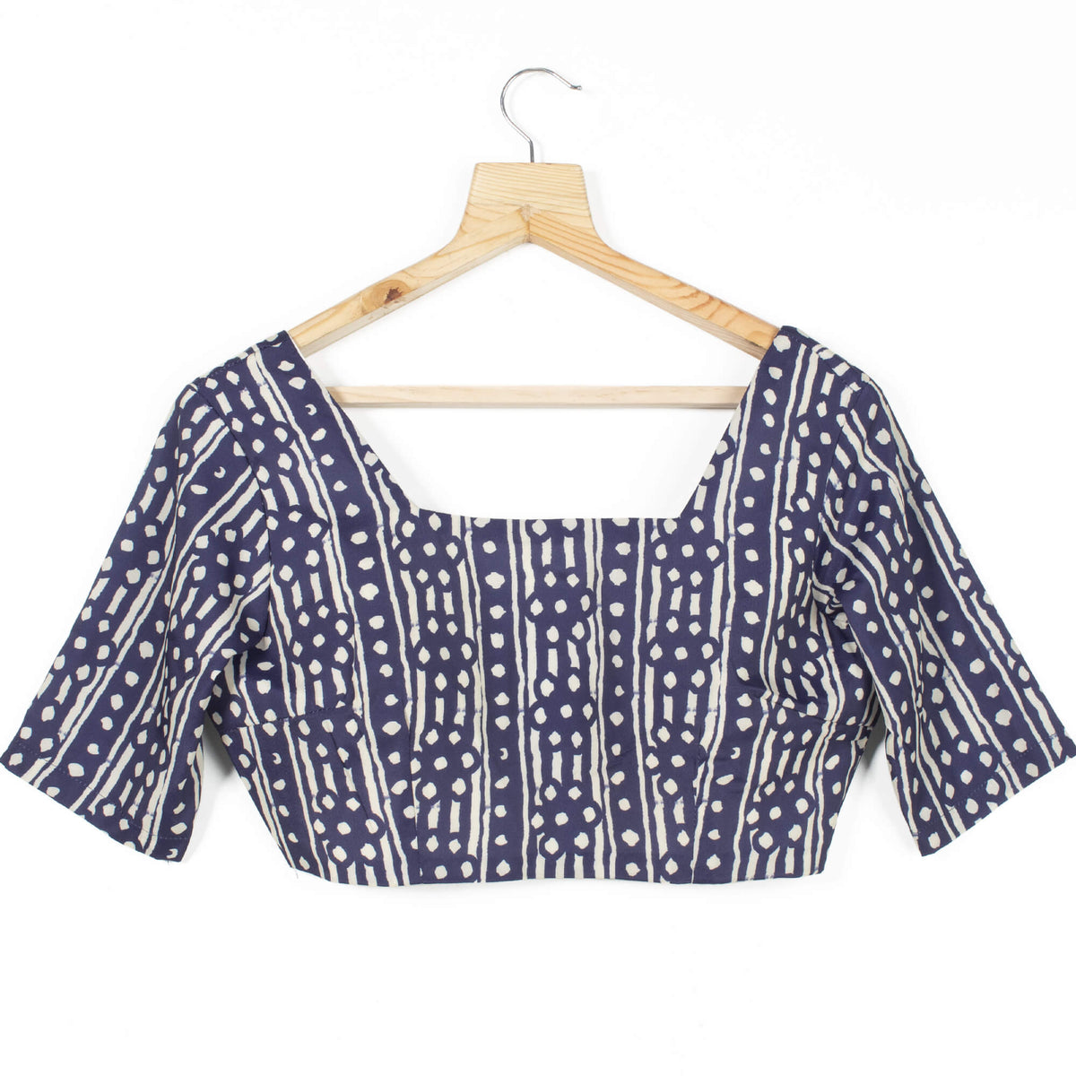 Stripes Printed Crepe Blouse