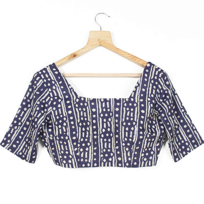 Stripes Printed Crepe Blouse