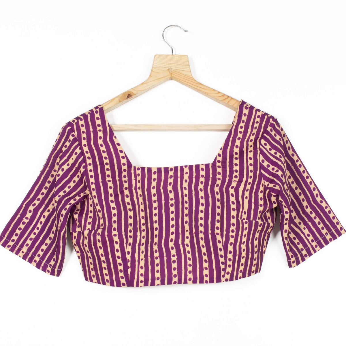 Stripes Printed Crepe Blouse