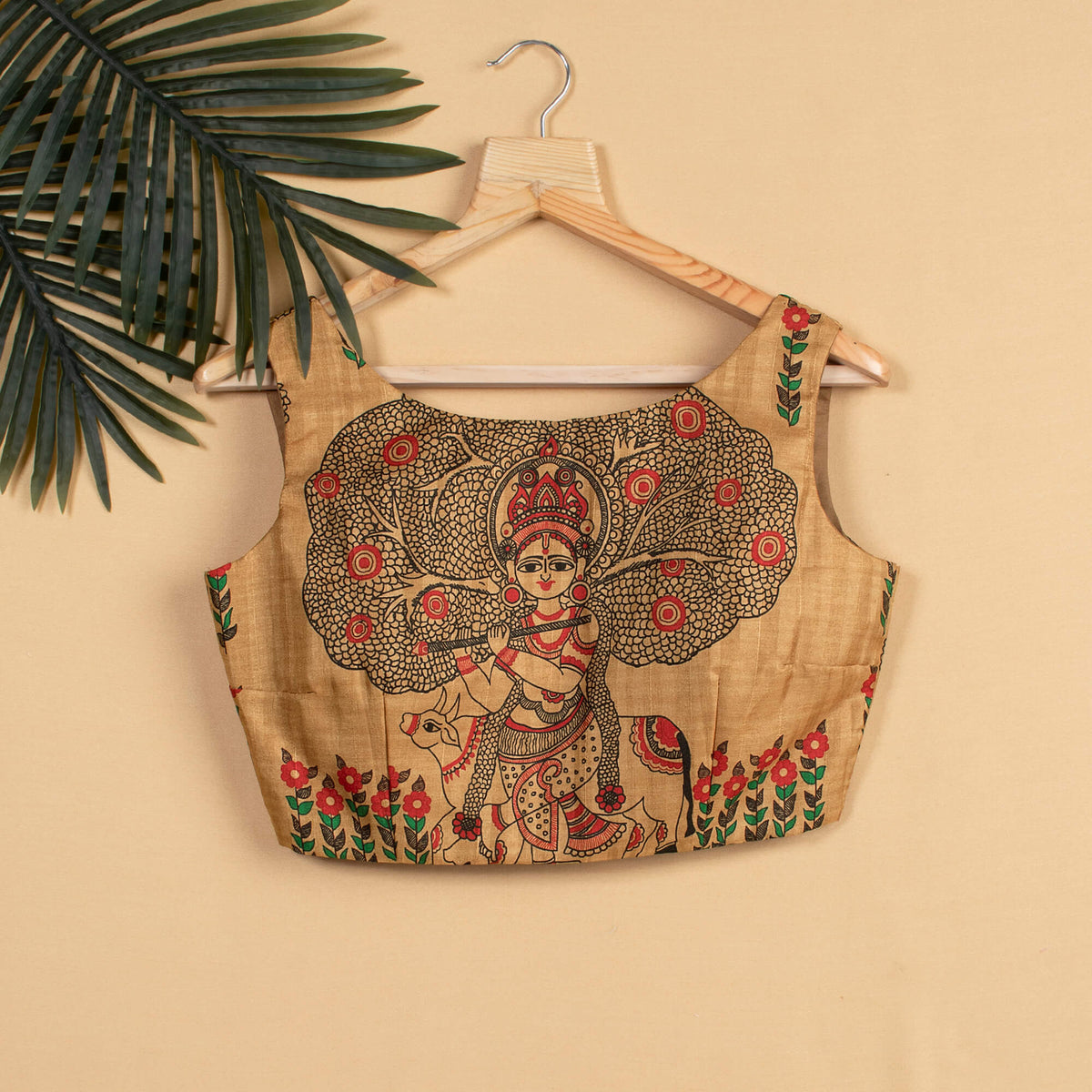 Madhuvanii Printed Silk Blouse
