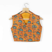 Floral Printed Viscose Muslin Collar Blouse