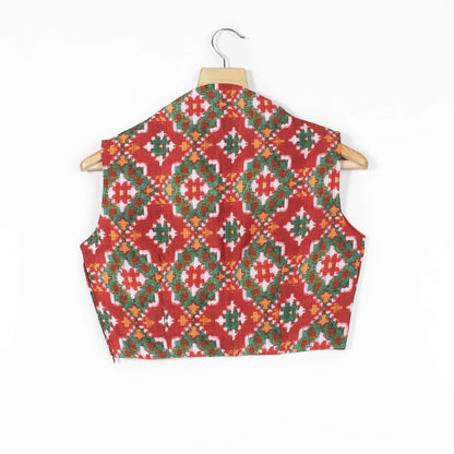 Patolaa Printed Muslin Collar Blouse