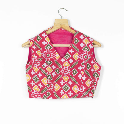 Patolaa Printed Muslin Collar Blouse