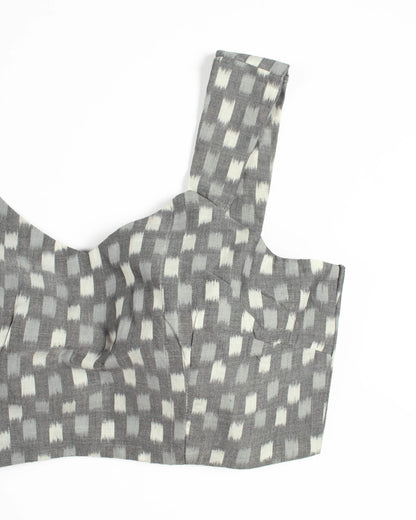 Mercerised Ikkat Cotton Blouse