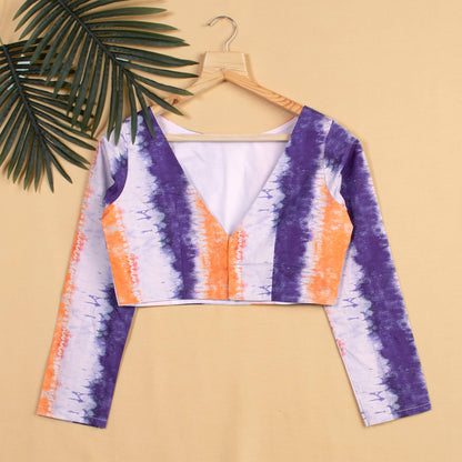 Shiiborii Printed Poplin Blouse